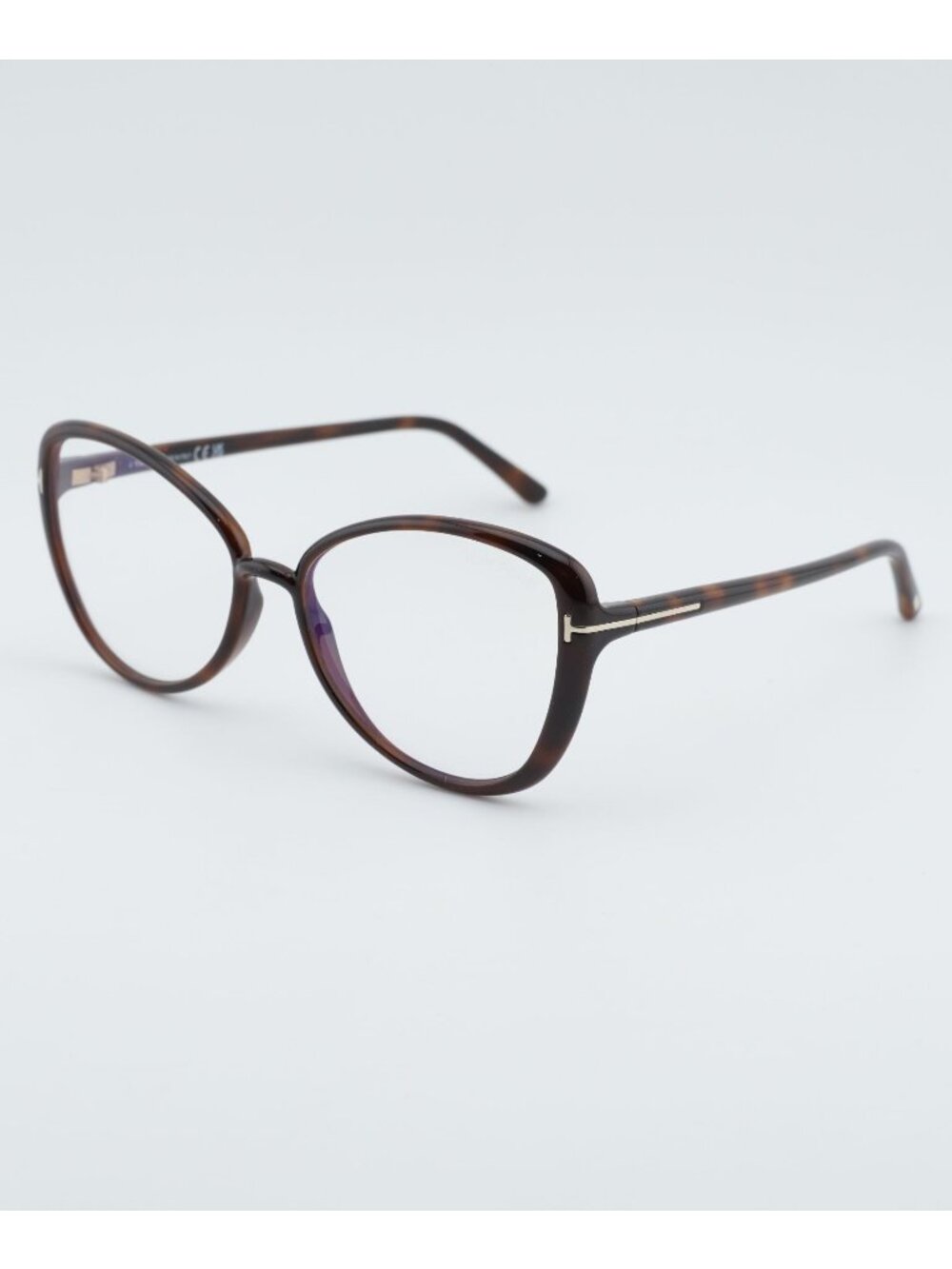 Tom Ford FT5907-B 052 Eyeglasses Havana 55mm Butterfly Frame, Blue Light Block